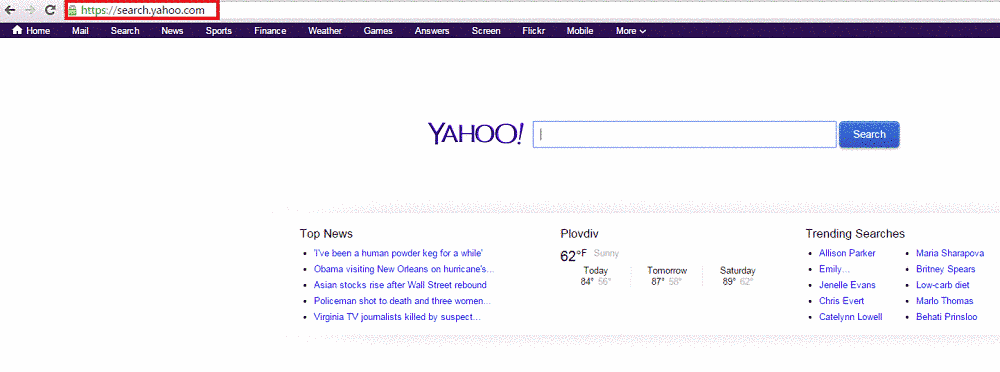 Как убрать yahoo из chrome