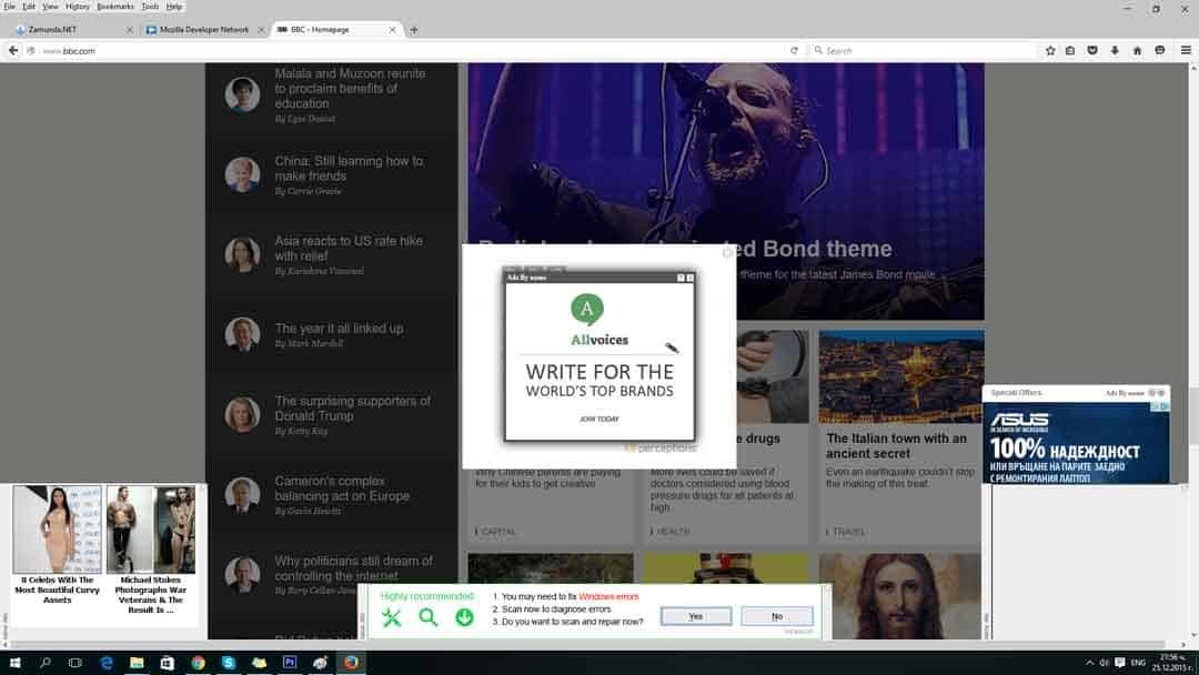 Pop-Up Ads in Chrome and Firefox