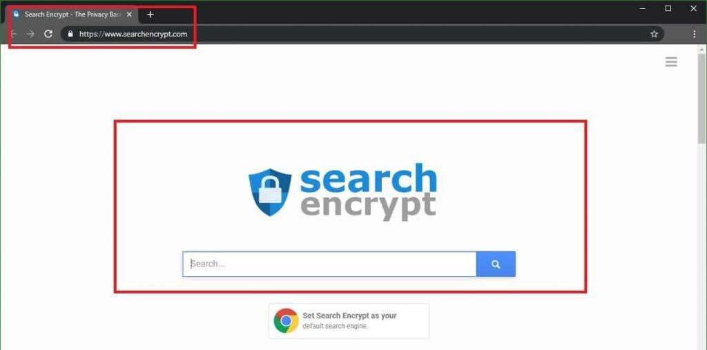 Search Encrypt "malware" removal