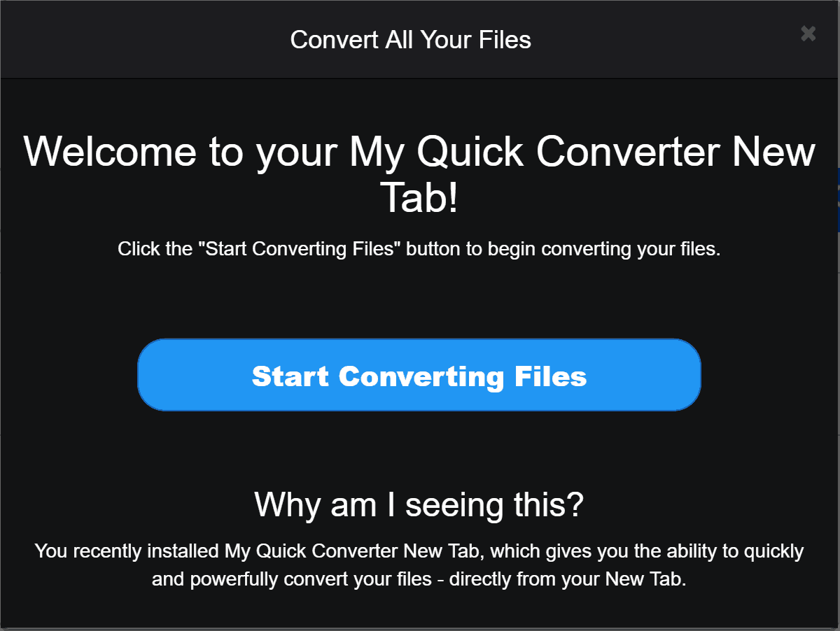 My Quick Converter Ads Malware