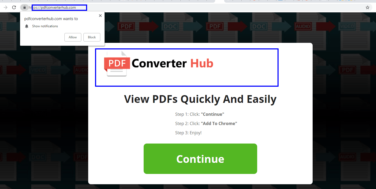 Pdfconverterhub.com Virus