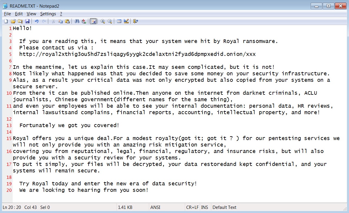 Royal Ransomware