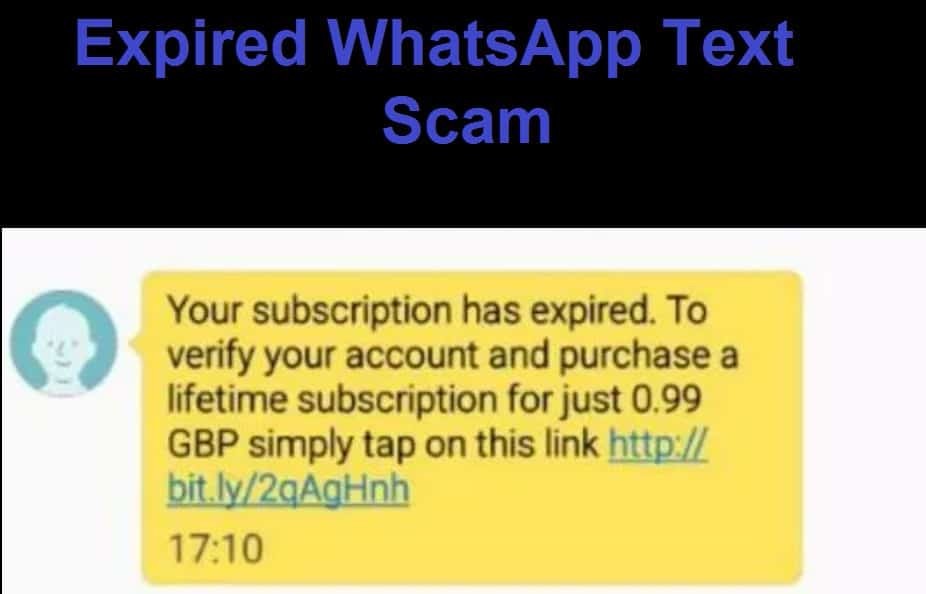 WhatsApp Text Scam
