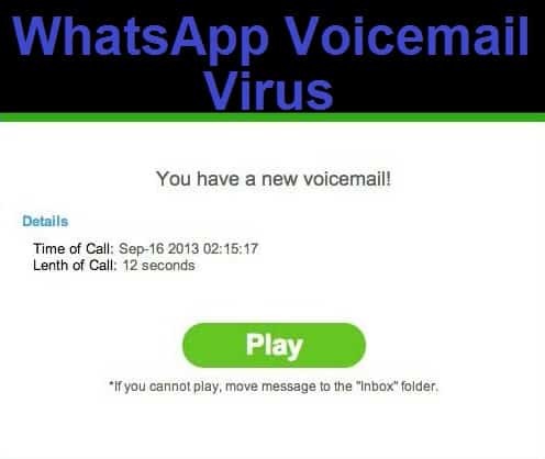 WhatsApp Virus Message