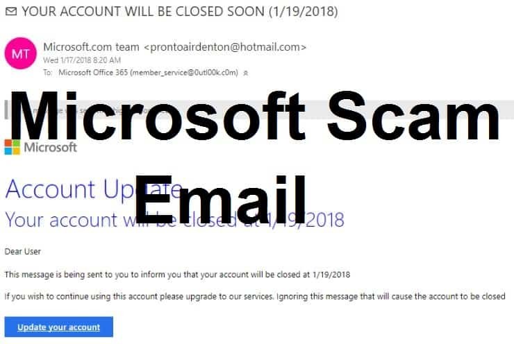 Microsoft Scam Email