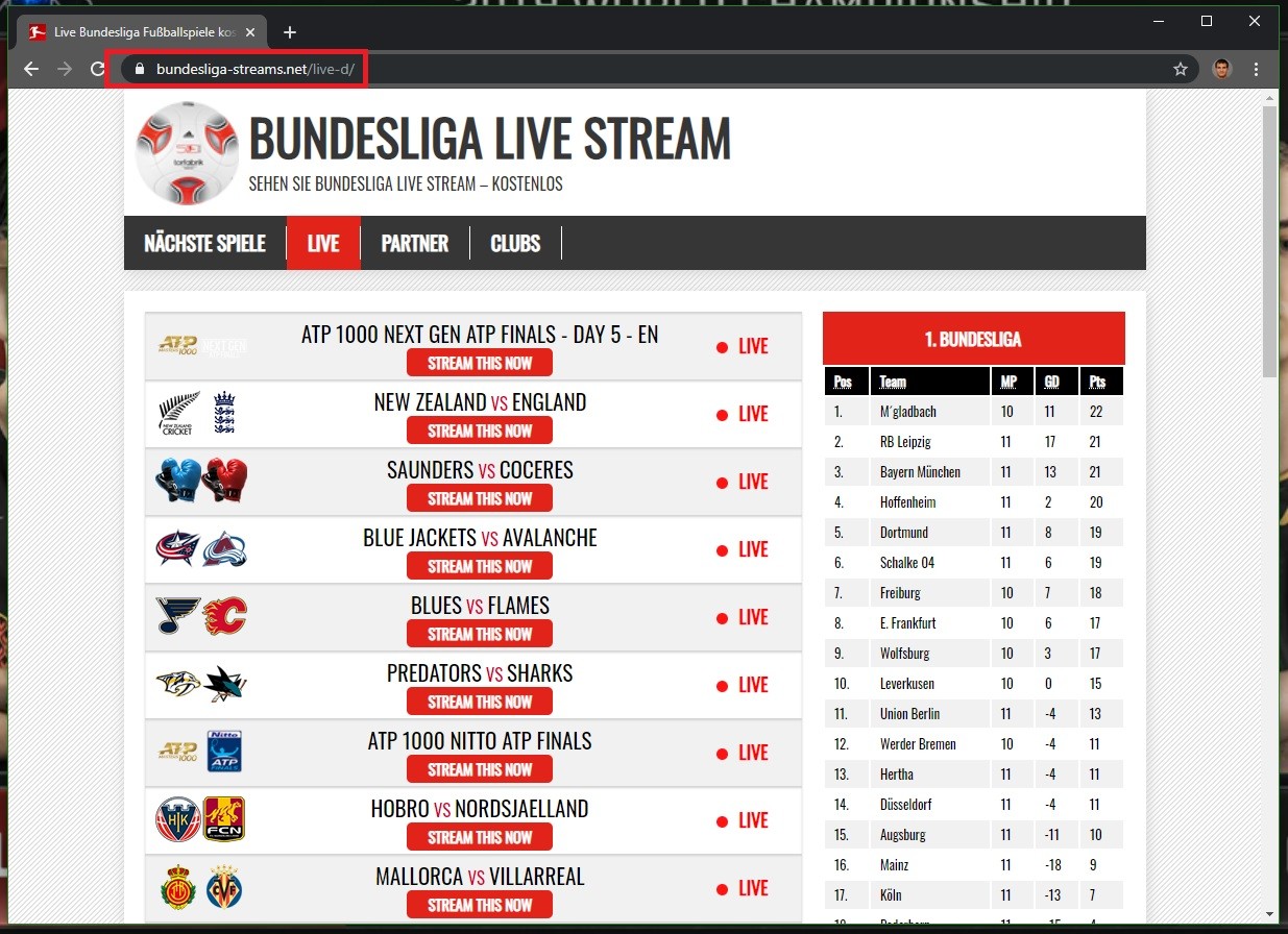 Bundesliga-streams Virus Removal