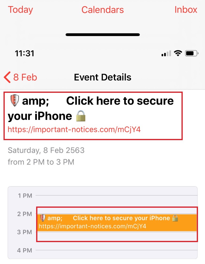 click here to secure your iphone
