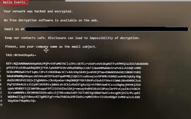Everis Ransomware Attack