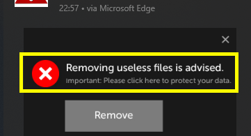 Removing Useless Files Is Advised