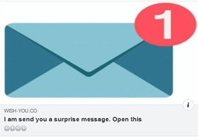 i am send you a surprise message