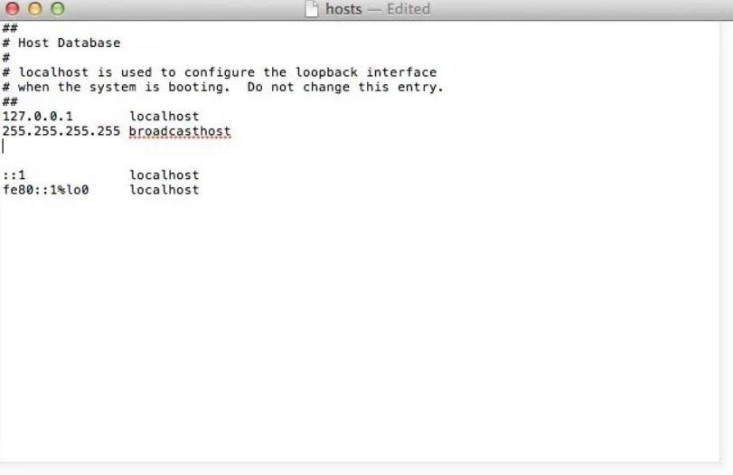 hosts file editor for mac