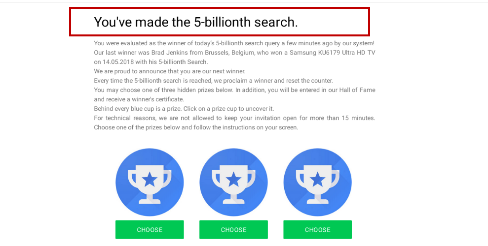 5 Billionth Search