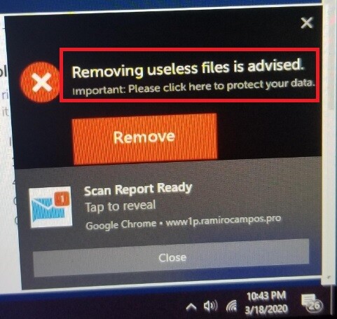 removing useless files is advised