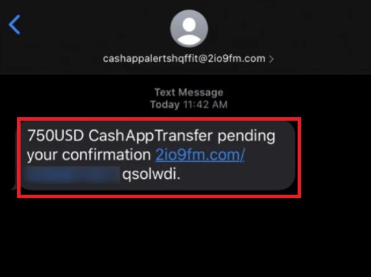 $750 cash app scam