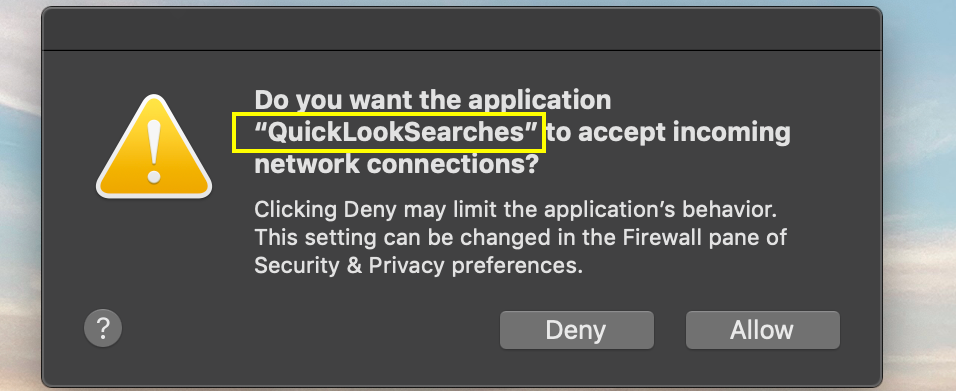 QuickLookSearches