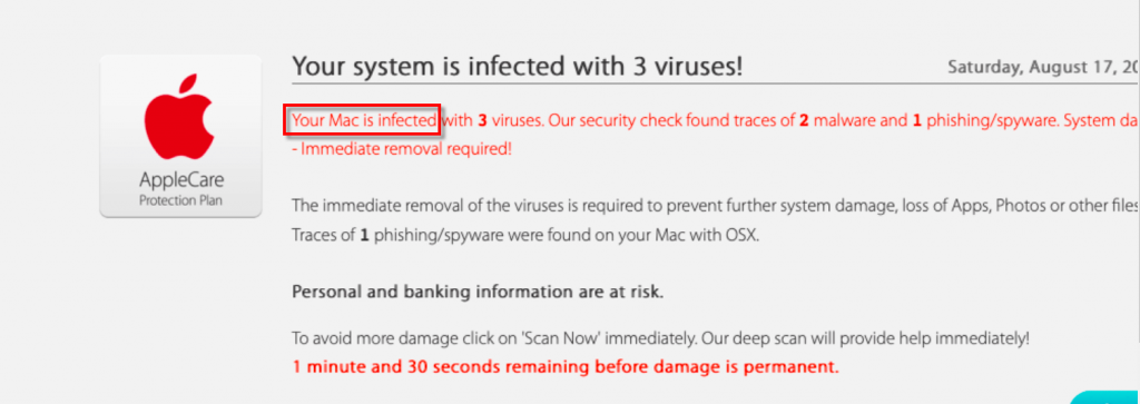 Your Mac is infected