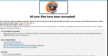 Clown Ransomware