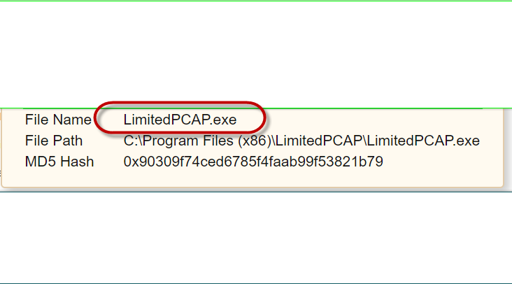 Limited PCAP
