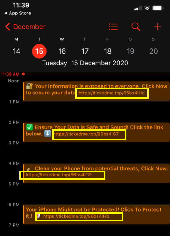 Tickedme Top Iphone Calendar Virus Removal