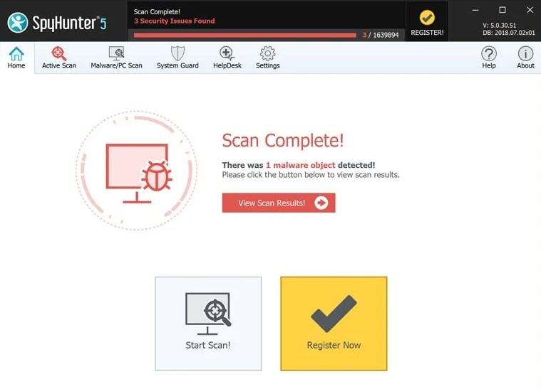 spyhunter malware scanner review