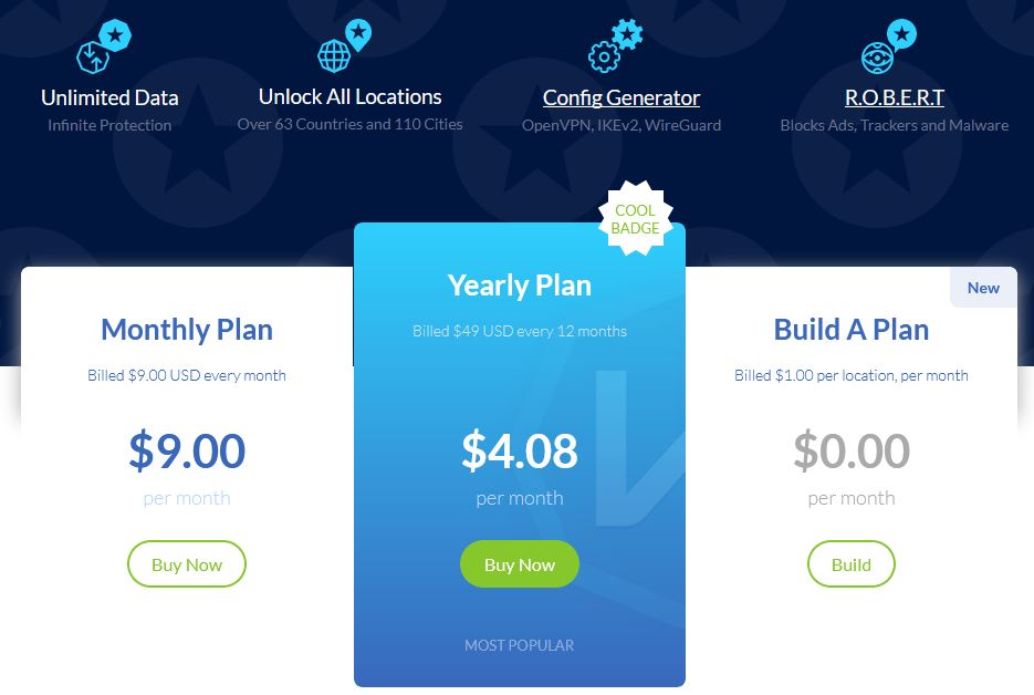 Windscribe Pricing