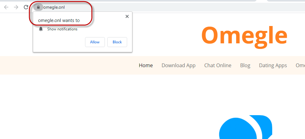 Omegle.onl Pop up Virus Removal