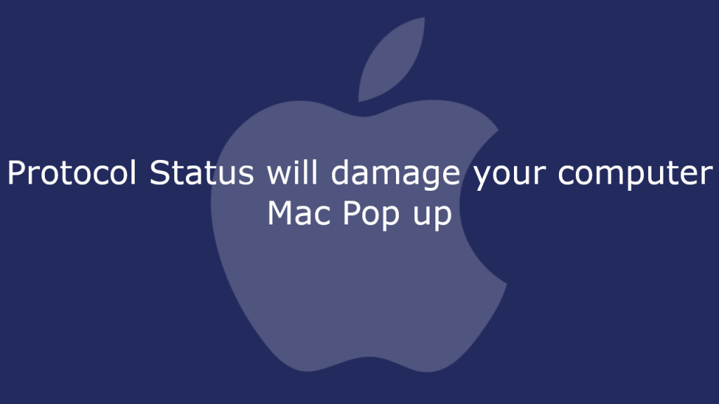 Protocol Status will damage your computer