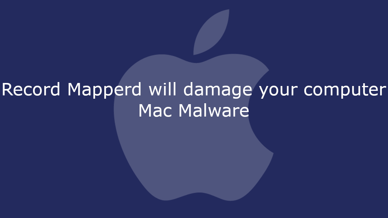 Record Mapperd will damage your computer