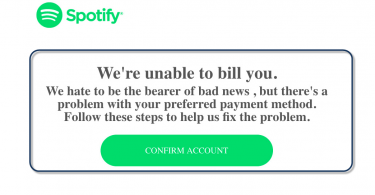 Spotify Email Scam