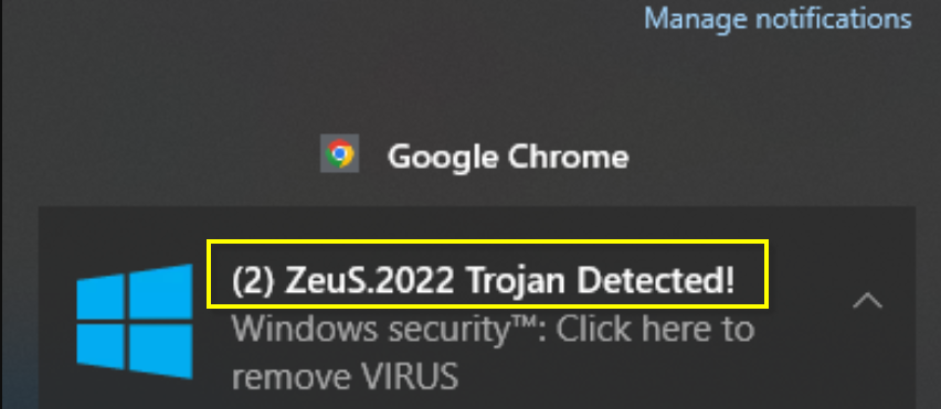 ZeuS.2022 Trojan Detected