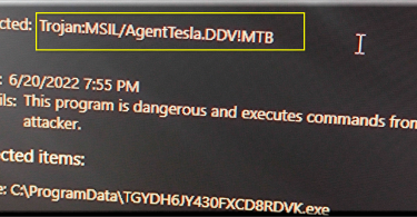 Agent Tesla malware