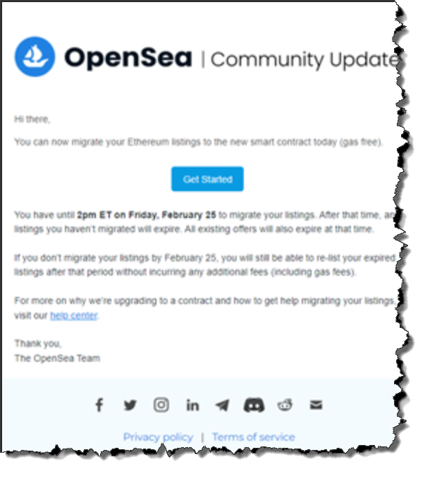 opensea team email scam