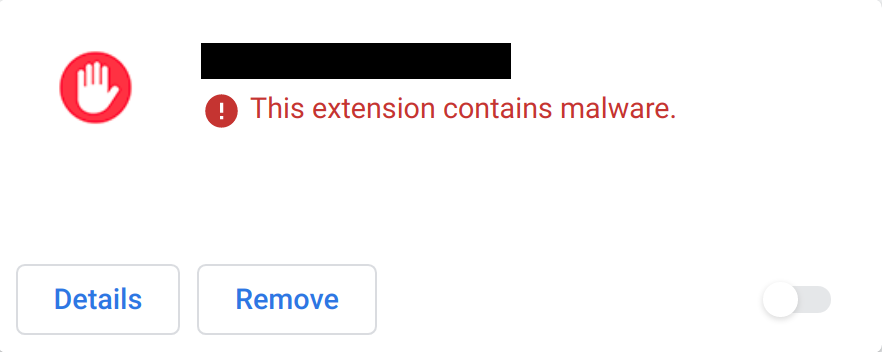 this extension contains malware.