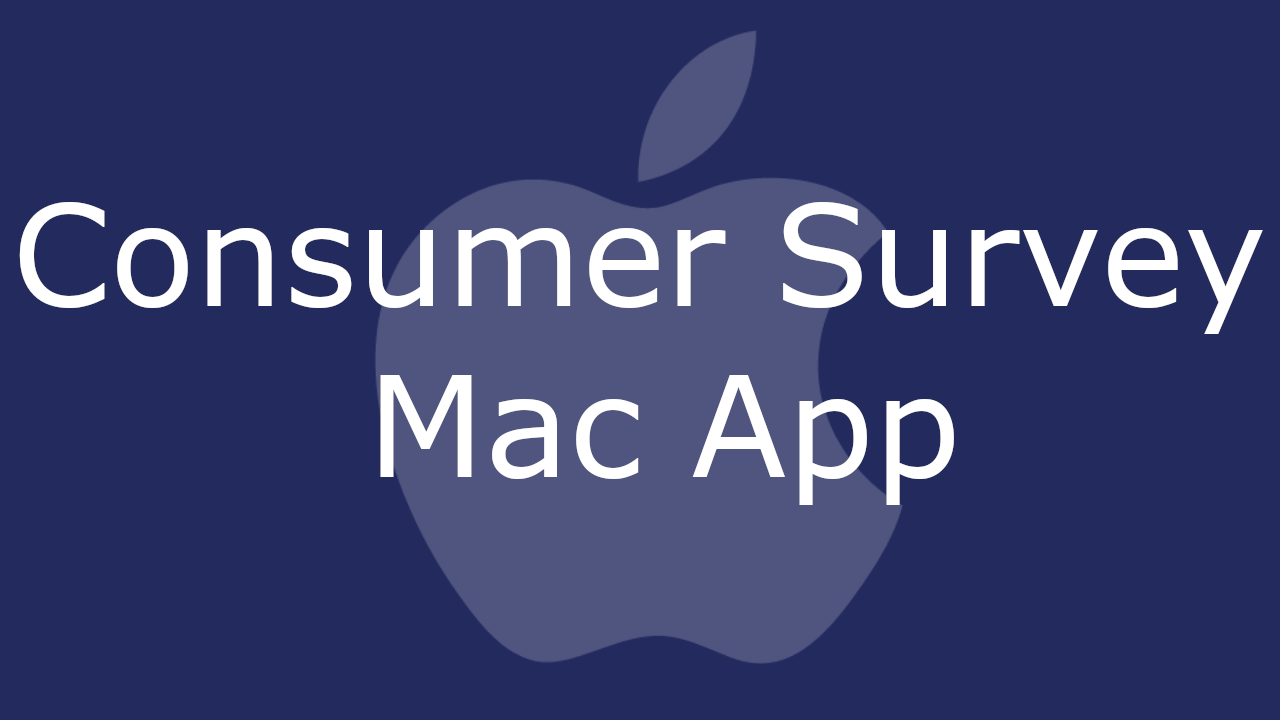 Consumer Survey Mac