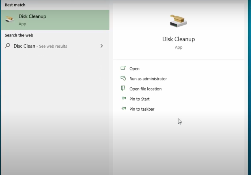 Disk Cleanup App