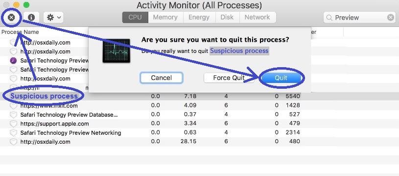 Mac Activity Monitor Quit Process