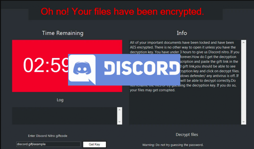 Nitroransomware Requests For Discord Gift Codes And Steals Access Tokens