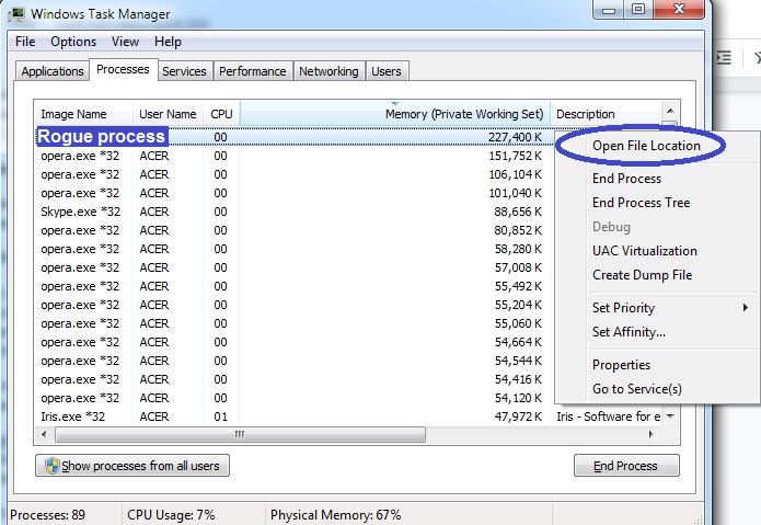 what does *32 mean in task manager