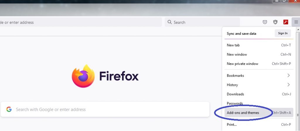 SAntivirus Firefox