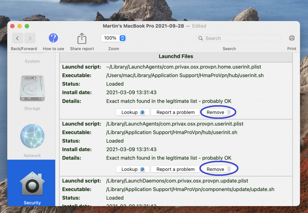 remove malware on mac library files