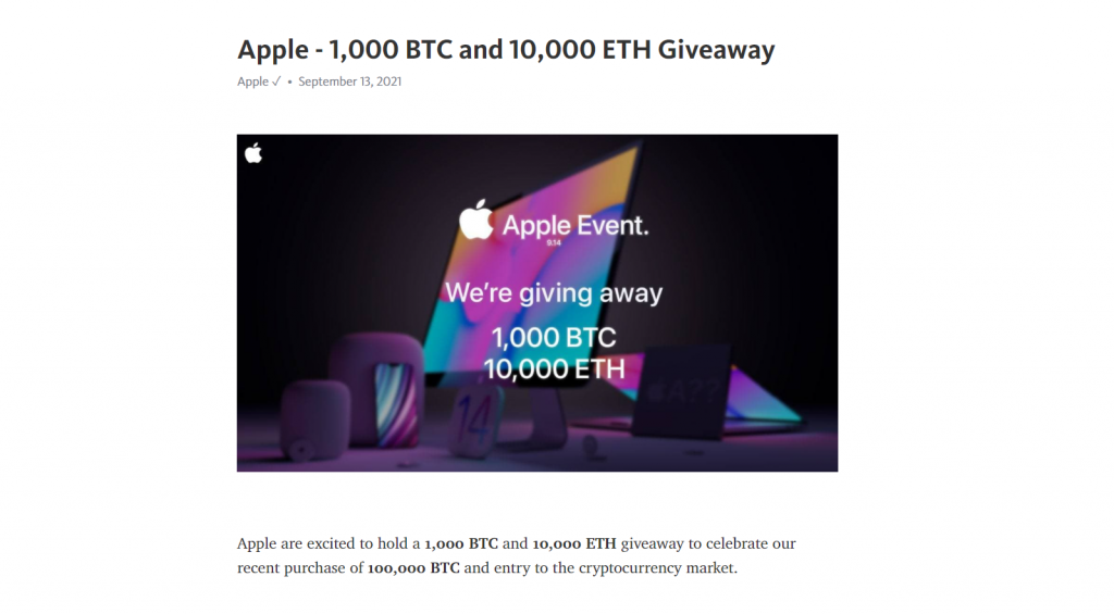 Apple Event Scam Website 1024x565