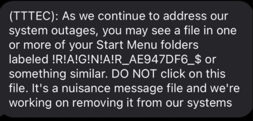 Ttec Ransomware Attack