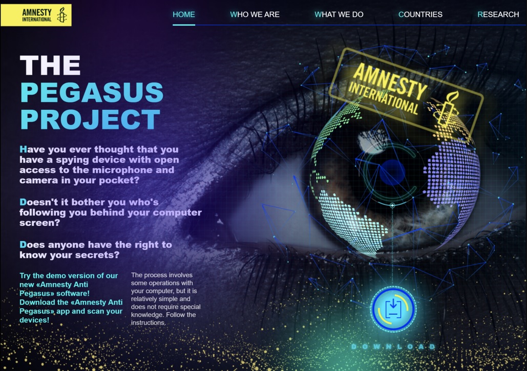 Fake Amnesty International Antivirus for Pegasus distributes Malware
