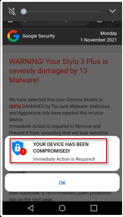 Your Device Has Been Compromised