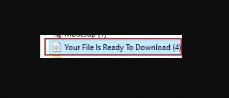 your file is ready to download virus