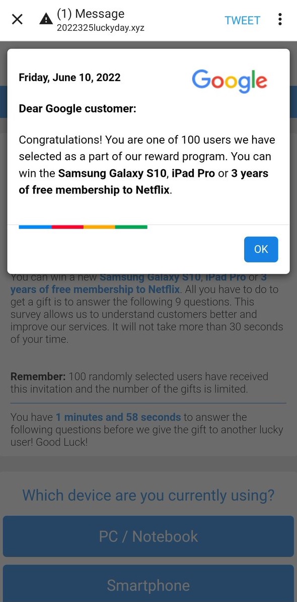 2022325luckyday Virus
