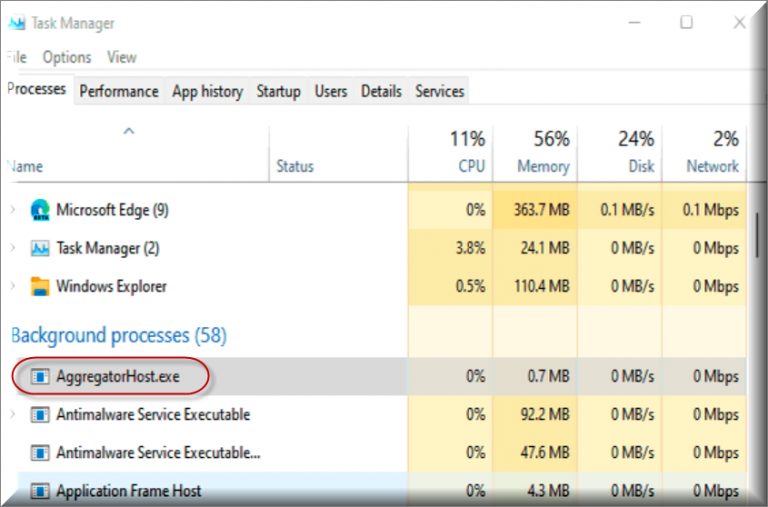 AggregatorHost.exe Virus Removal