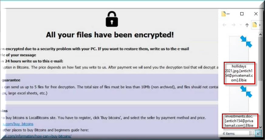 Elbie Ransomware Virus (.elbie) File Removal and Decryption