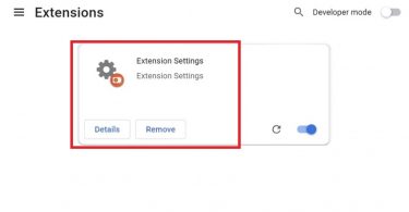 Extension Settings
