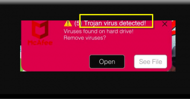 Trojan virus detected